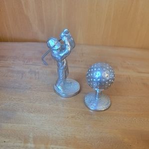 Golfer Pewter Golfer & Golf Ball Set